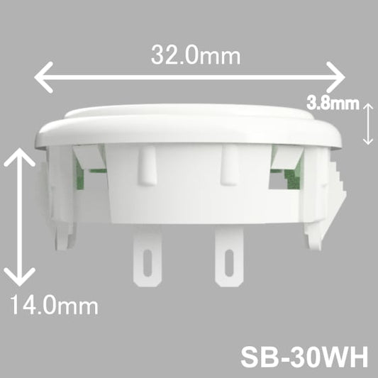 OneFRAME TE SB-30 30mm アケコン用ボタン ホワイト 単品