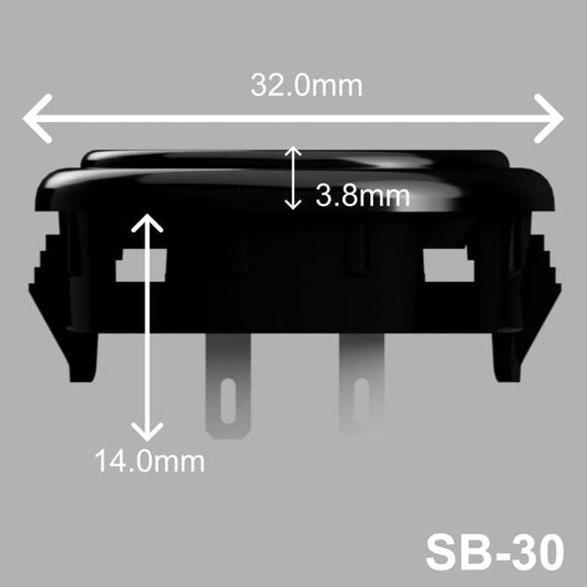 OneFRAME TE SB-30 30mm アケコン用ボタン ブラック 単品