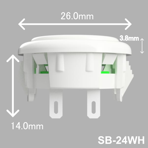 OneFRAME TE SB-24 24mm アケコン用ボタン ホワイト 単品