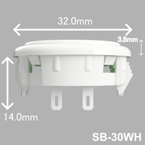 OneFRAME TE SB-30 30mm アケコン用ボタン ホワイト 単品