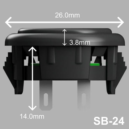OneFRAME TE SB-24 24mm アケコン用ボタン ブラック 単品