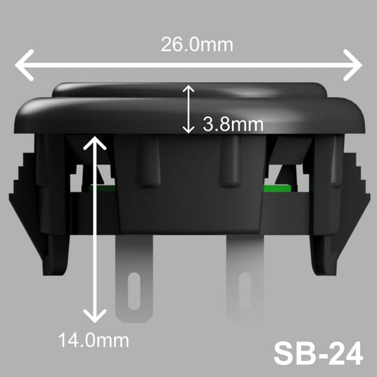 OneFRAME TE SB-24 24mm アケコン用ボタン ブラック 単品